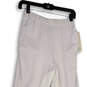 NWT Womens White Elastic Waist Pull-On Riding Ankle Pants Size M Tall image number 3