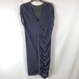 Ports 1961Women Black Sheath Silk Dress XS NWT alternative image