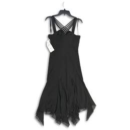 NWT S.L. Fashions Womens Black Asymmetrical Hem Pullover A-Line Dress Size 10 alternative image