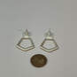 Designer Kendra Scott Silver-Tone Paxton Drop Earrings With Dust Bag image number 4