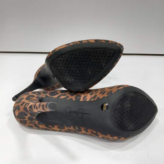 Jessica Simpson Cheetah Print Platform Heels Women's Size 8M image number 5