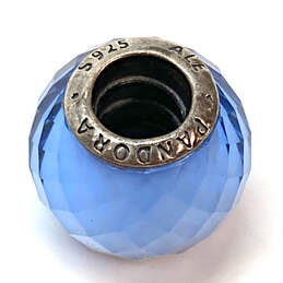 Designer Pandora S925 ALE Sterling Silver Blue Petite Facets Beaded Charm alternative image
