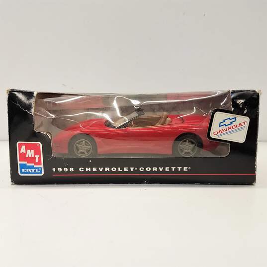 AMT/ERTL 1998 Red Convertible Chevrolet Corvette 1:25 Scale Promo Car IOB image number 1