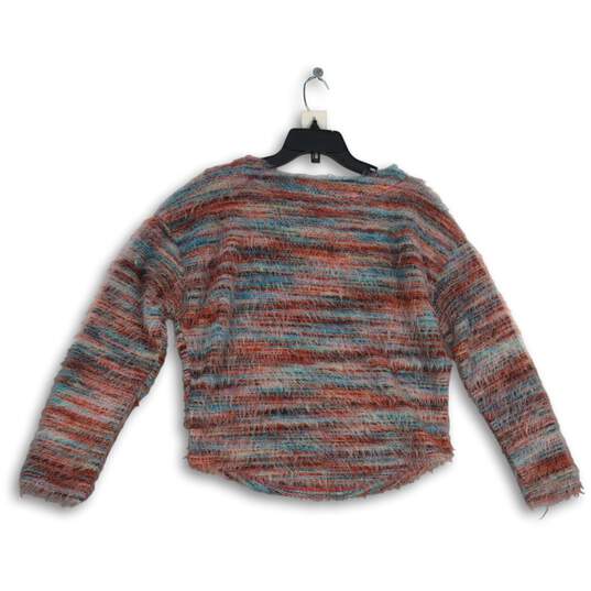 Anthropologie Womens Multicolor Round Neck Long Sleeve Pullover Sweater Size M image number 2