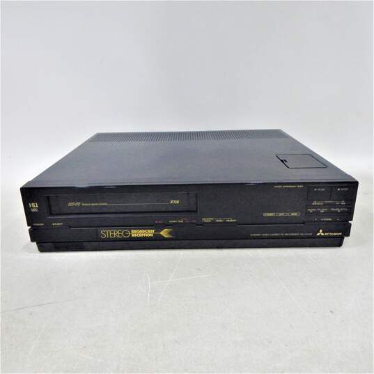 Mitsubishi Brand HS-411UR Model Stereo Video Cassette Recorder w/ Power Cable (Parts and Repair) image number 1