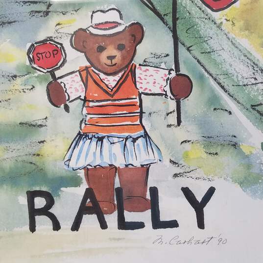 Amherst Teddy Bear Rally Signed Vintage Poster Print image number 6