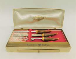 Vintage Regal Crest Sheffield Knife Carving Set IOB