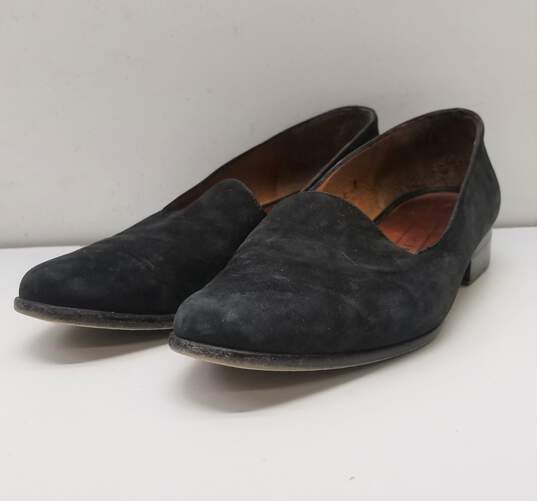Coach Leather Pointed Toe Loafers Black 6 image number 3