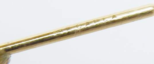 14K Yellow Gold Demi Hoop Earrings 1.7g image number 5