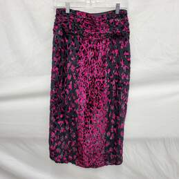 NWT Dundas & Revolve Pink & Black Fuchsia Skirt Size SM alternative image