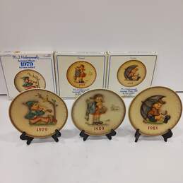 Vintage Bundle of 3 M. J. Hummel Collectors Plates