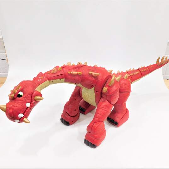 Spike the Ultra Red Dinosaur With Battery Pack No Remote No Charger Imaginex image number 1