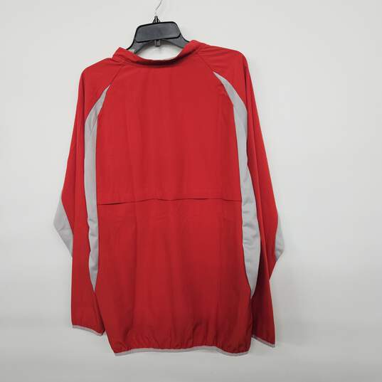 Red Grey Long Sleeve Cage Jacket image number 2
