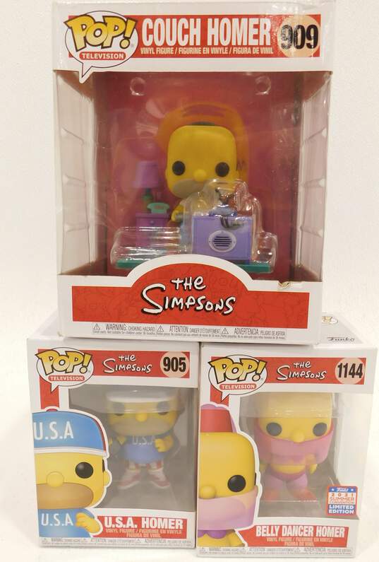 Homer Simpson Funko Pops Couch Homer USA Belly Dancer 2021 Summer Convention image number 1