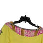 NWT Womens Multicolor Floral Beaded Scoop Neck Pullover Blouse Top Size M image number 4