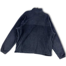 Mens Black Mock Neck Long Sleeve Pockets Stretch Full-Zip Jacket Size XXL alternative image