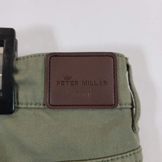 Peter Millar Men's Green Pants SZ 35 image number 4