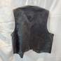 Bike Star Motorcycle Apparel Genuine Leather Full Button Vest Size XL image number 2