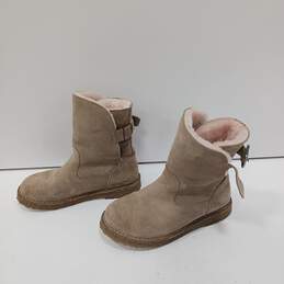 Birkenstock Shearling Style Leather Slip On Boots Size 5 alternative image