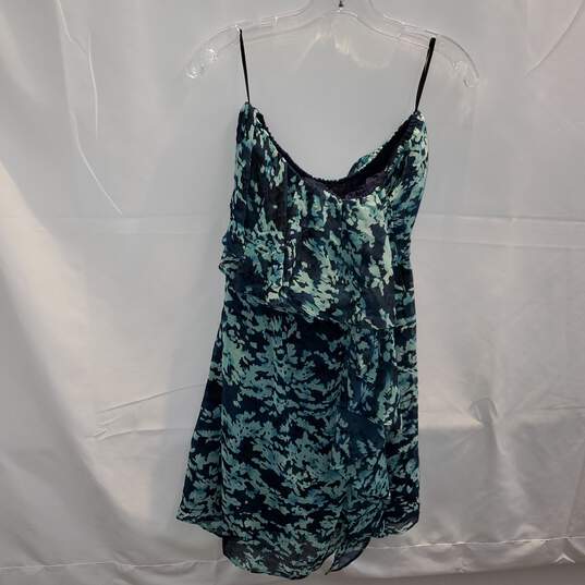 MM Couture by Miss Me Blue Print Dress NWT Size M image number 1