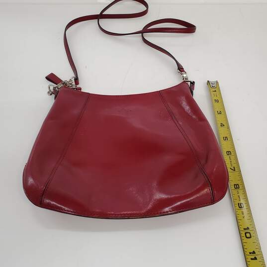 Monsac Red Leather Crossbody Purse image number 6