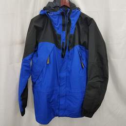 Marmot Blue/Black Nylon Sports Hooded Windbreaker Size L alternative image