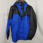 Marmot Blue/Black Nylon Sports Hooded Windbreaker Size L image number 2