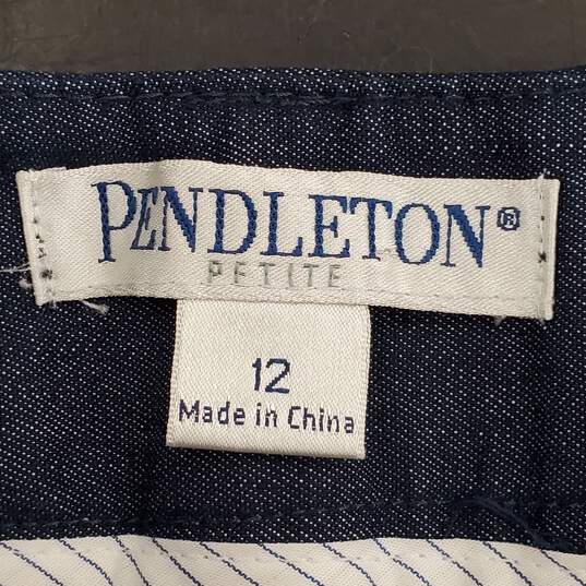 Pendleton Women Blue Pants Sz 12 image number 3