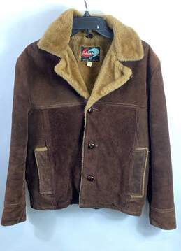 Trailmaster Women Brown Leather Jacket L