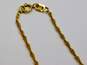 14K Gold Twisted Curb Chain Necklace 1.9g image number 3