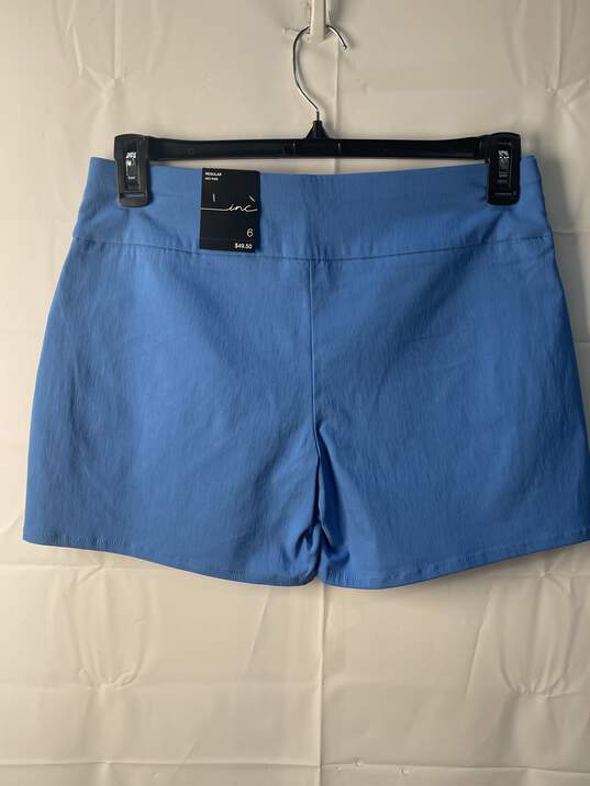 INC Women's Blue Core Shorts Size 6 image number 2