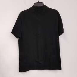Mens Black Cotton Collared Short Sleeve Casual Polo Shirt Size X-Large alternative image