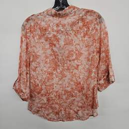TALBOTS Pink Button Up Collared Blouse alternative image