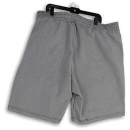 NWT Mens Gray Black Herringbone Elastic Waist Pull-On Sweat Shorts Size 48 alternative image