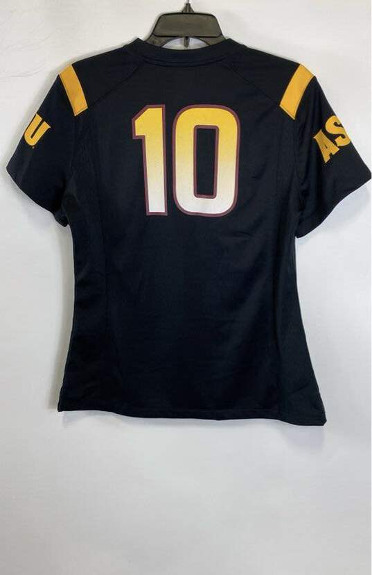 Nike Mens Black Arizona State University Sun Devils #10 Football Jersey Size M image number 2
