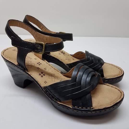 Naturalizer ‘MARTHA’ Wedge Sandals Black Size US 11W image number 1