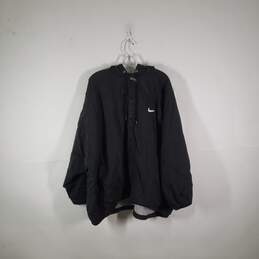 Mens Long Sleeve Full Zip Hooded Windbreaker Jacket Size 4XL