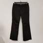 Womens Black Pockets Flat Front Wide-Leg Formal Dress Pants Size 2 image number 1