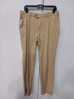Peter Millar Men's Desert Sand Pima Cotton Dress Pants Size 33
