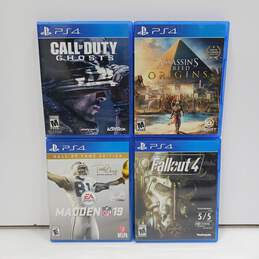 4pc Bundle of Assorted Sony PlayStation 4 Video Games