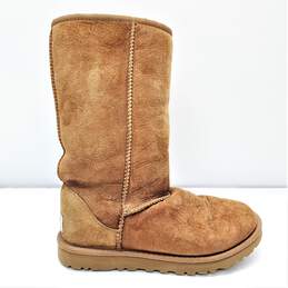 UGG Sheeskin Suede Classic Short Chestnut Women Boots US 5