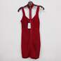 Tahsa Women's Red Caged Slash Dress Size M NWT image number 2
