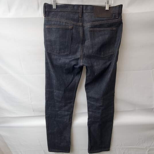 Naked & Famous Mens Dark Blue Weird Guy Denim Jeans Size 32 image number 2