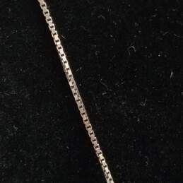Sterling Silver Crystal CZ Pendant + Hoop Earrings + Pendant Necklace Bundle 3pcs 12.8g DAMAGED alternative image