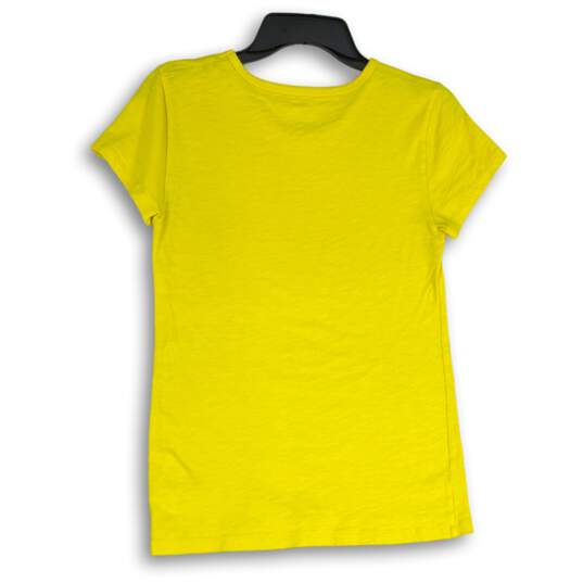 J. Crew Womens Yellow Short Sleeve Crew Neck Pullover T-Shirt Size Small image number 2