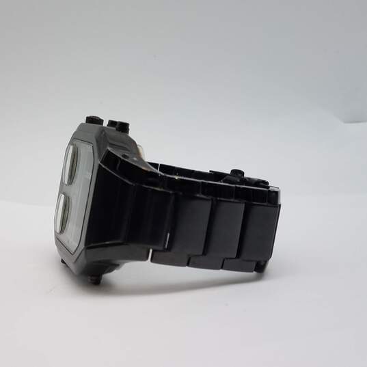 Diesel White Dial Analog 3-Hand 43mm Oversize Tank Case Men's Stainless Steel Quartz Watch image number 3