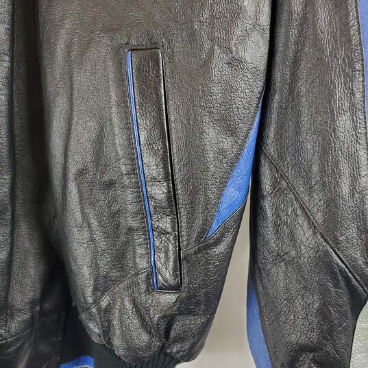 Genuine Merchandise Men's Black Leather Jacket SZ M image number 3