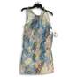 NWT Womens Multicolor Paisley Sleeveless Halter Neck Mini Dress Size 6 image number 1