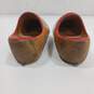 Handmade Painted Wood Dutch Clog Shoes Wall Home Decor image number 2
