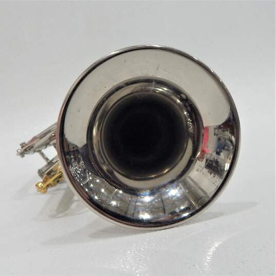 King Brand Tempo Model B Flat Cornet w/ Case and Mouthpiece image number 5